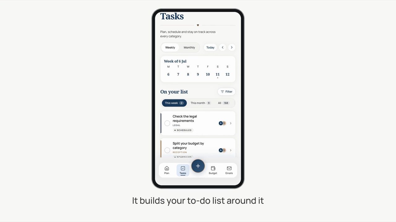 PlanJolly in 35 seconds: the tasks screen